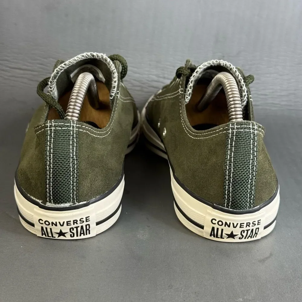 Converse Chuck Taylor All Star sneakers olive green suede men’s size 8